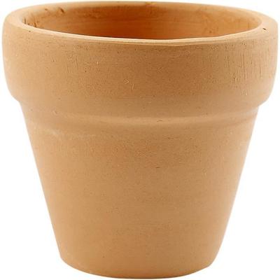 Classic Red Terracotta Flower Pots with a Small Hole In the Bottom - Fired At 1,000 - 1,100°C. Ref 50653