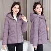 2025 Short Hooded Down Cotton Jacket Women's New Fashion Temperament Warm Winter Clothes Slimming Loose Cotton Jacket