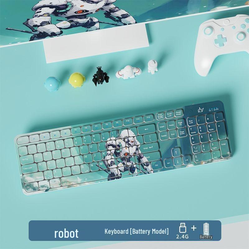 Silent Wired Mechanical-Feel Keyboard for Gaming and Office Use