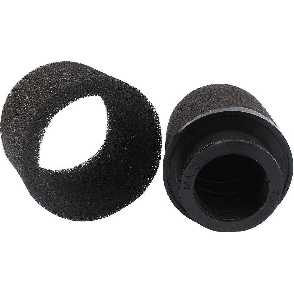 Universal 38mm 39mm 40mm Black Double Foam Pod Performance Filter for 50cc - 90cc 110cc 125cc ATV Quad Scooter Go Kart Moped Pit Dirt Super Bike