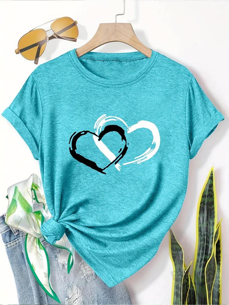Dandelion Birds Women's Tee - Delicate Graphic, Casual Teal Top