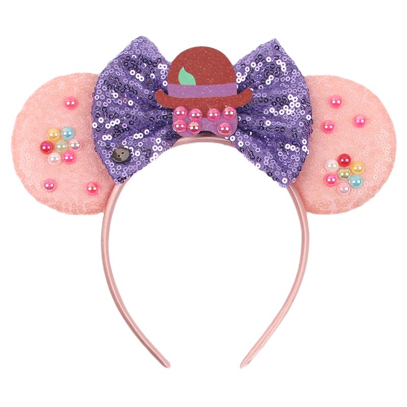 Nieuwste Mickey Mouse Oren Hoofdband Kid Adult Festival Party Pailletten Strik Haarband Vrouwen Baby Girl Party Haar Accessoires