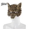 Flexible Cushioning Mask 3D Wolf Head Mask High Elastic Lightweight Comfortable Werewolf Detailed Headgear Costume with Adjustable Strap for