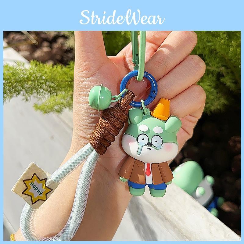 Zombies Vs Plants Dog Flag Balloon Roadblock Funny Cartoon Keychain Pendant