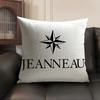 JJeanneau YYachtss Cushion Cover Natural Linen Organic Fabric DoubleSided Printing Sofa Home Decor Breathable Environmentally
