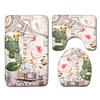 Bathroom Floor Mat Bathroom Mat Toilet Three-Piece Set