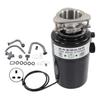 Kitchen Waste Disposer 1HP Power High Speed Large Torsion Low Noise Black Remote Control