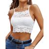 Lace Bralette For Women High Neck Camisoles Racerback Double-