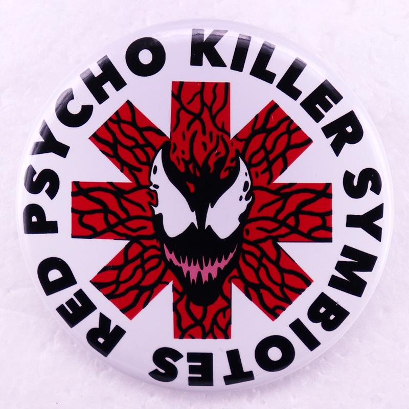 Red Venom Symbiote Tin Badge Brooch