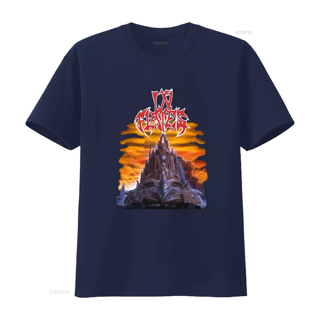 In Flames Tričko The Jester Race Rockový Koncert Vintage Design Kapela Heavy Metal vintage Vyprané Univerzální Mírně Unisex Měkké