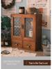 Solid Wood Multi-Layer Desktop Organizer: Office Desk & Cosmetics Storage Rack for Clutter-Free Spaces