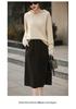 Cozy 100% Ultra-Fine Wool Hooded Drop Shoulder Sweater for Autumn and Winter