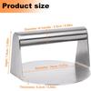 New Hamburger Meat Press 430 Stainless Steel Non-Stick Meat Burger Press Circular Square Burger Kitchen Tool Meat Press