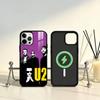Band U-U2 Handyhülle Für iPhone17,16,15,14,13,12,11 Plus,Pro Max Magnetisch Für Magsafe Kabelloses Laden