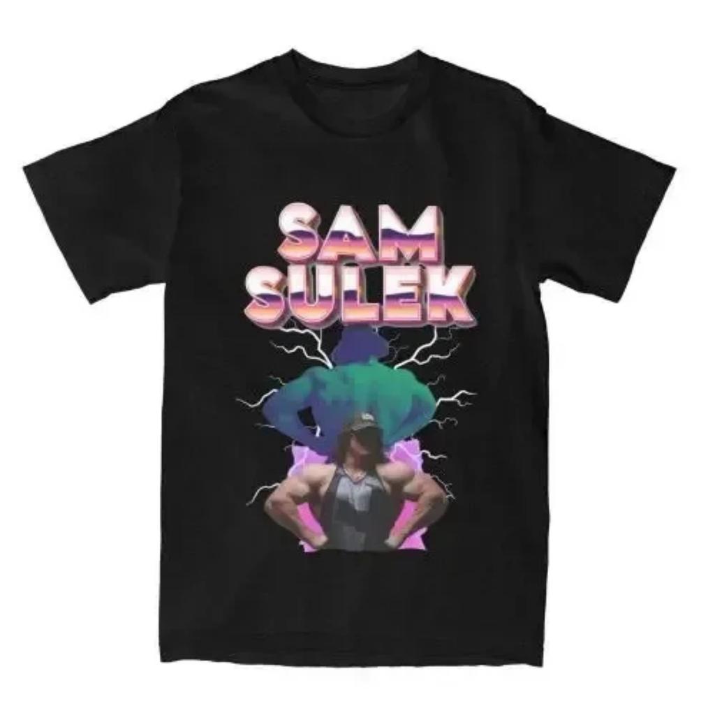 Sam Sulek Scared of Woman Men Women's T Shirt Humor Merch Fashion Tees Short Sleeve Crewneck T-Shirt Gift Clothes