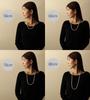 [VOTRE COUTURE] Necklace Set Grand Premium Pearl Necklace 50cm 8mm White X Silver Earring Set Brand 10-Year Warranty