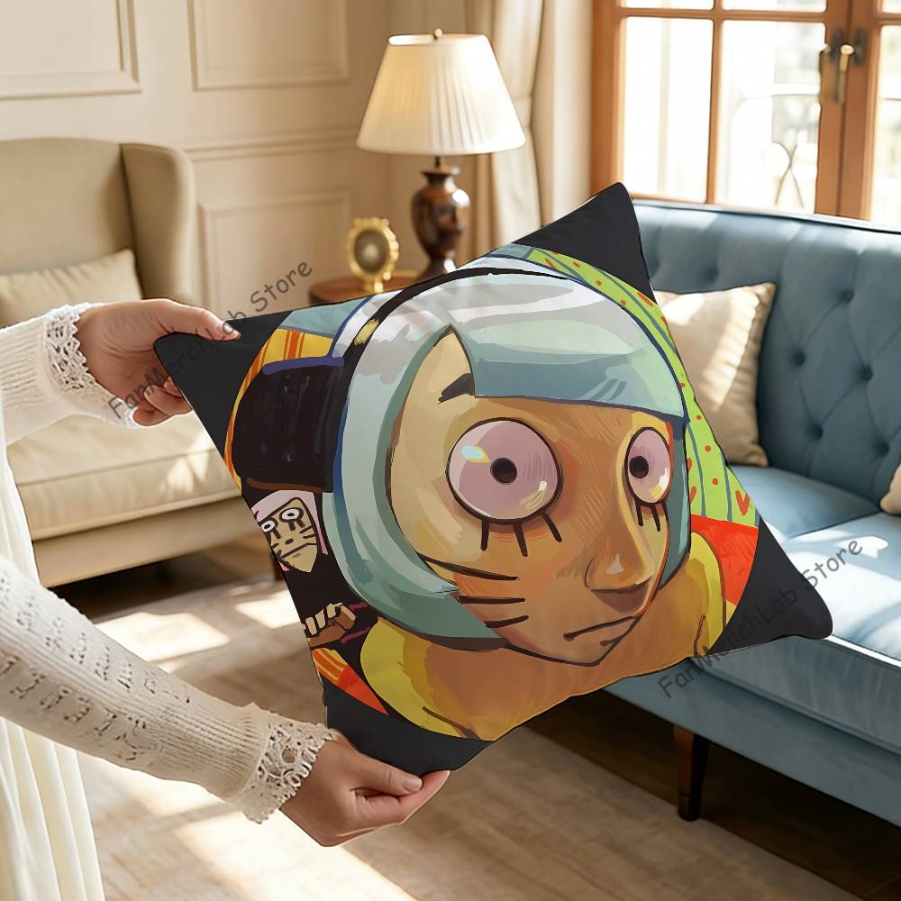 NNyon RanfrenS Fanart Pillow Case Plush Fabric Soft Pillowcase Double Sided Print Sofa Cushion Cover Throw