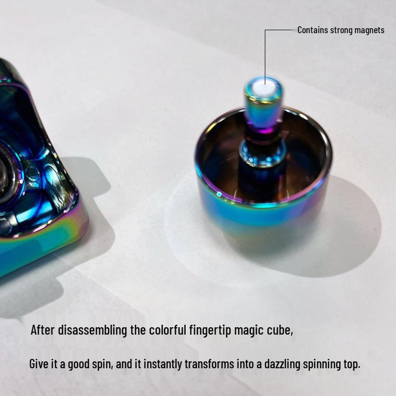 Seven-Color Metal Gyro: Dazzling EDC Fidget Spinner Blind Box