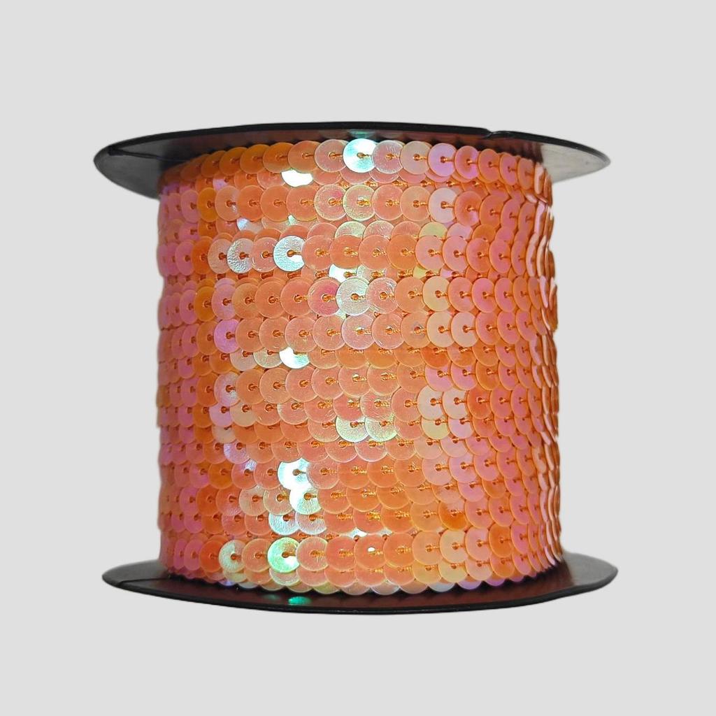 Eco-friendly 5mm Flat Lace PET Sequin Woven Ribbon for Shoe and Hat Accessories