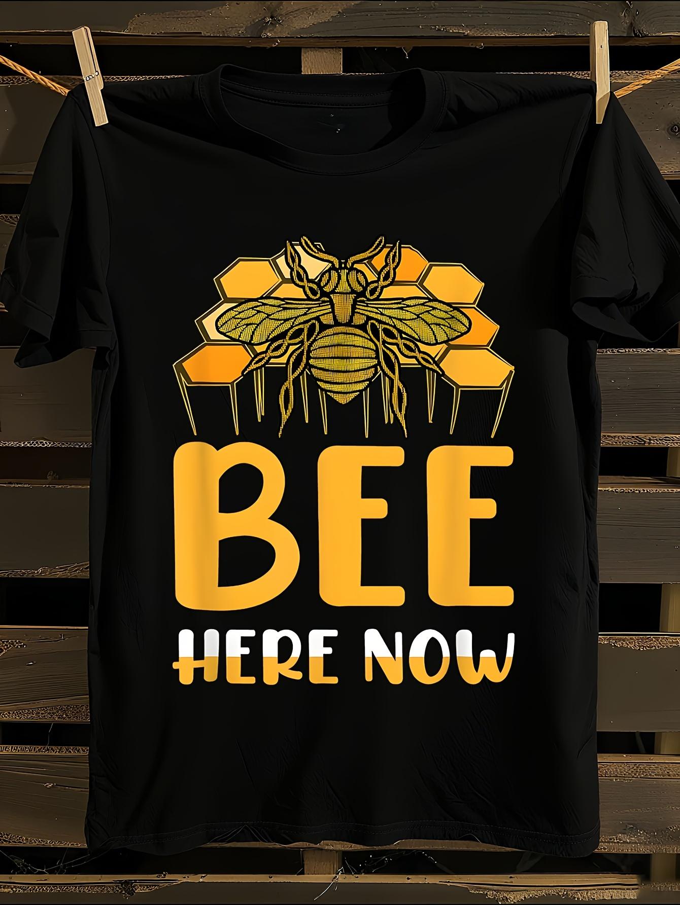 s Funny Bee Here Now T-shirt XL
