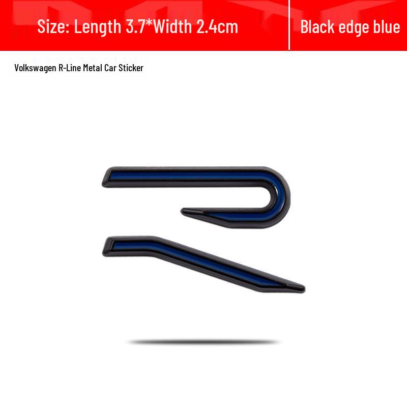Volkswagen New R-Series Grille & Tail Sticker for Golf 8, Tiguan L, Tayron X, T-Roc, and Viloran.