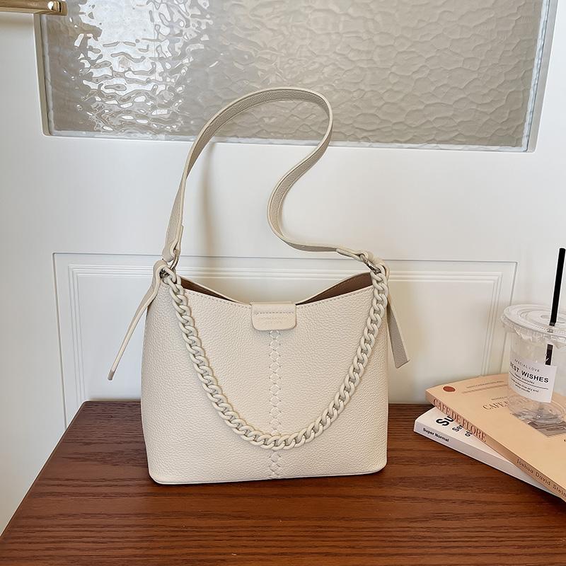 Summer Women's Bag Commuting Underarm Crossbody Tote Bag Fashion Chain Handbag Quality Pu Leather Shoulder Bag Purple Bolsos