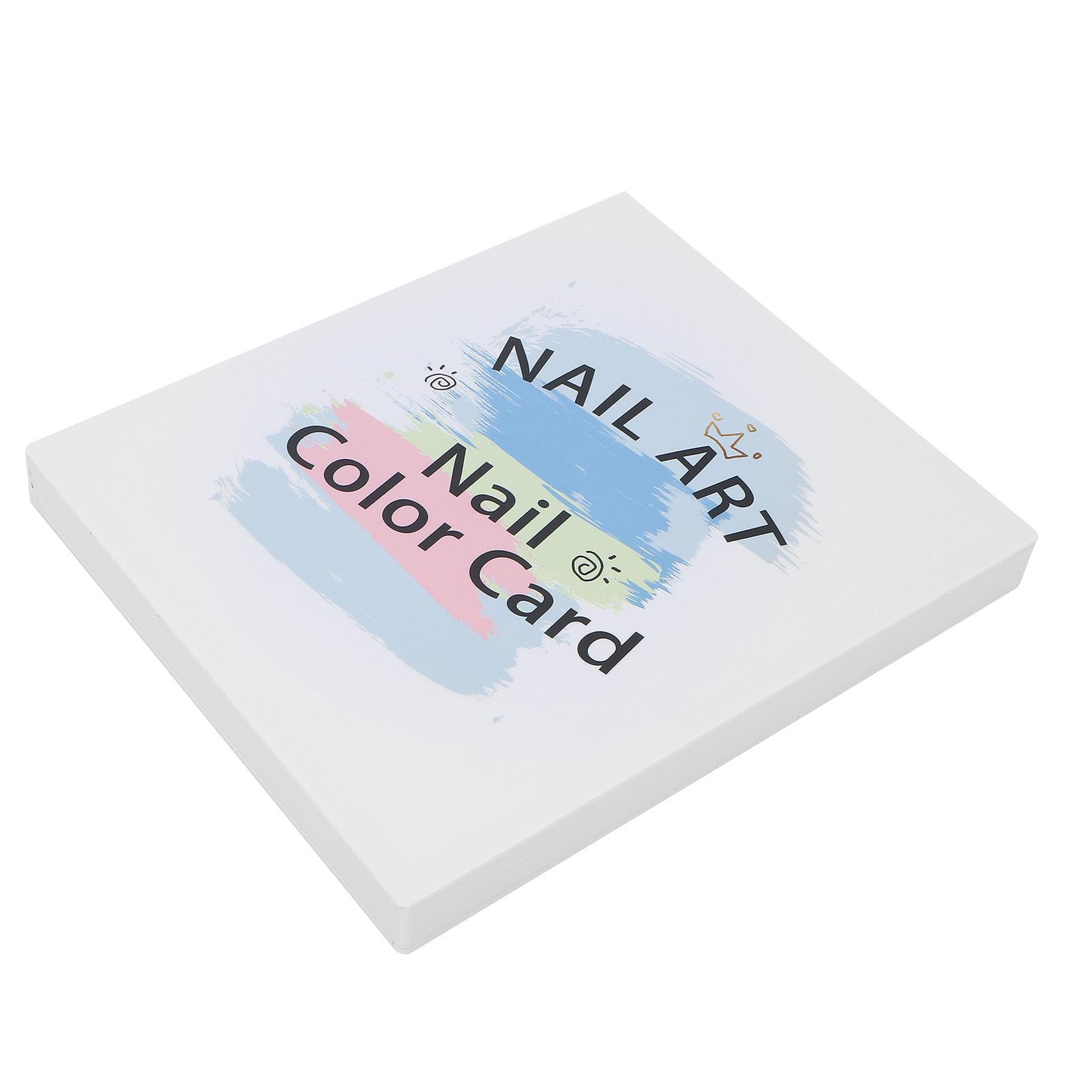 

46 цветов портативная карта цветов гель-лака для маникюрного салона многоразовая книга-дисплей для типсов