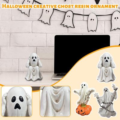 Halloween Creative Ghosts Resin Ornament