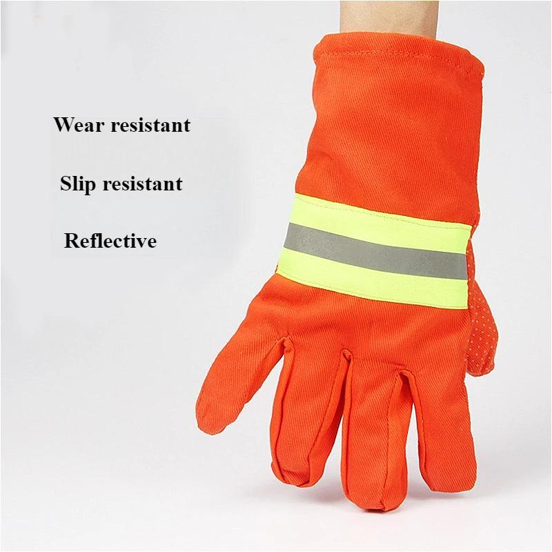 Fire Gloves Thicken Wear Resistant Gloves Fire Proof Fireman Gloves Campus Fire Safety Activities Forest Firefighting Training