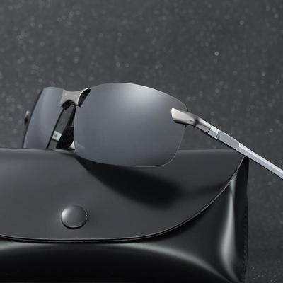 VEITHDIA ZONNEBRIL Rijden Sport Gepolariseerde heren Zonnebril Aluminium Frame Randloze UV400 Zonnebril Goggle Eyewear H3043
