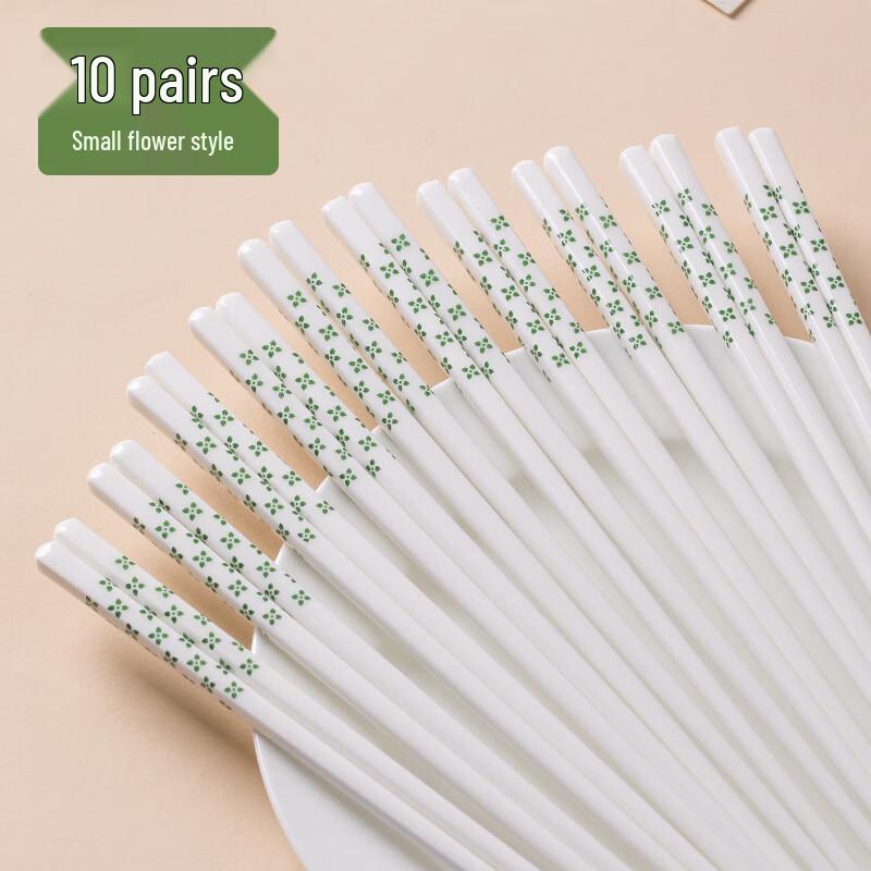 Abay Cream Style Floral Ceramic Chopsticks