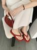 Soft-soled flip-flops women's summer outer wear 2025 flat bottom with skirt thick-soled beach foot splint cool slippers tide