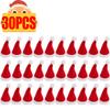 Mini Santa Hat Non-Woven Fabric Lollipops Caps Wine Bottle Covers Christmas Bottles Holder Kitchen Tableware Dinner Decoration