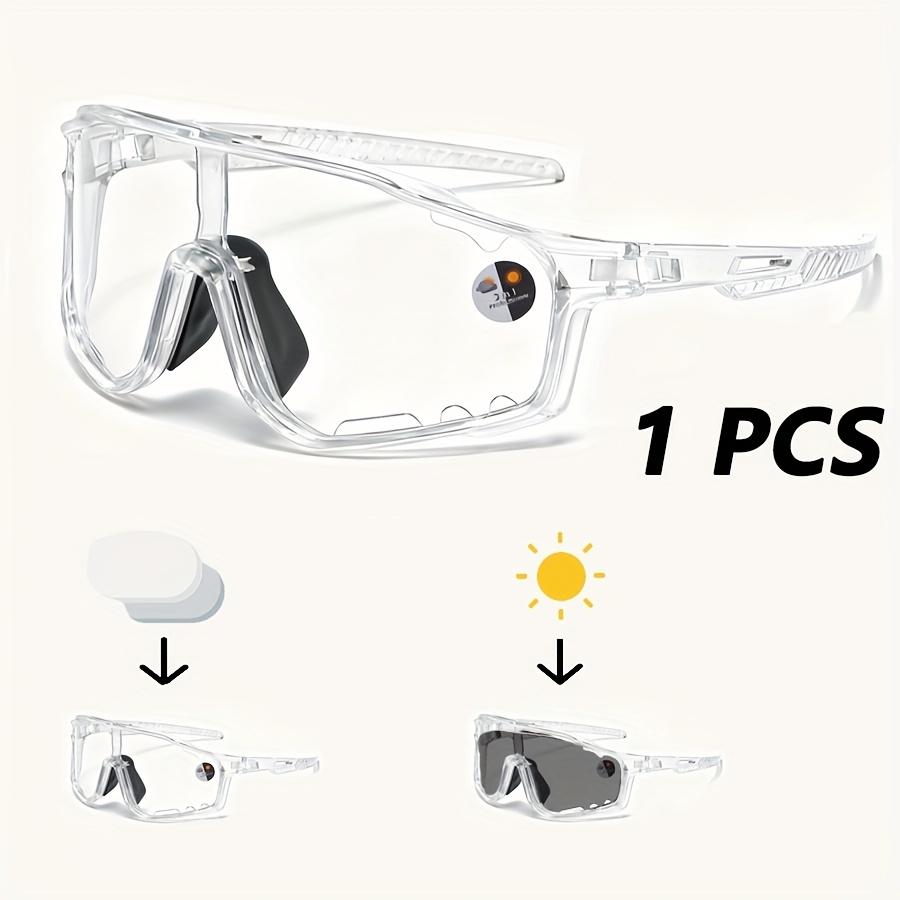 1pc Photochromic Cycling Sunglasses Men's and Women's Large Frame Trendy Fashion Sunglasses Day and Night Dual-use Gift for Him, Gift for Her