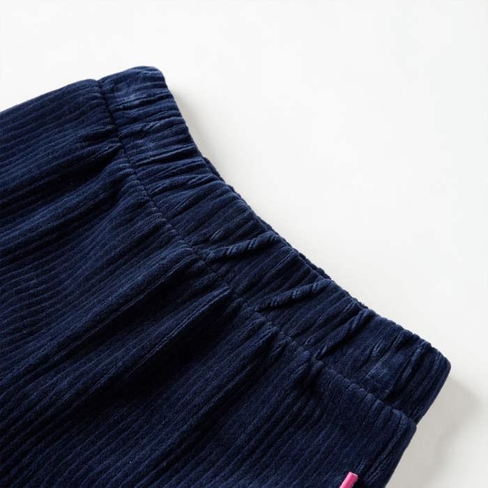 Pantalons pour enfants velours côtelé bleu marine 92/104/116/128/140