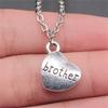 I Love Best Friends Letter Tags Pendant Antique Bronze Metal Girls Choker Necklace Hot Sale Gift