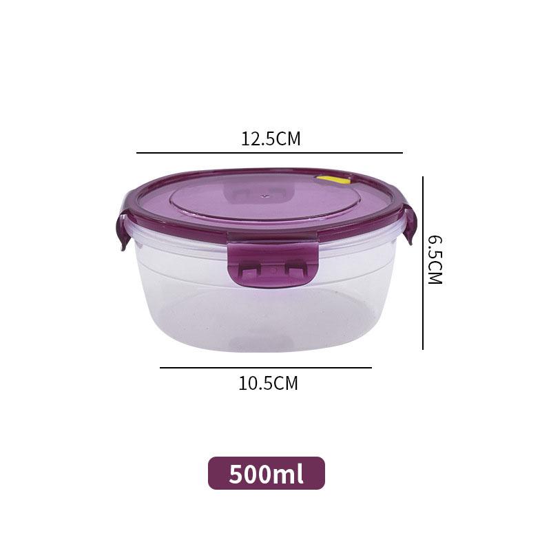Fresh-keeping Box Can Be Heated in Microwave Oven, Kitchen Refrigerator Freezer Storage Box, Transparent Lunch Box with Lid
