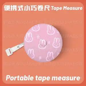 Kawaii Miffy Rabbit Tape Measure Cute Cartoon and Anime Peripheral Three-gauge Measuring Ruler Soft Leather Ruler Home
