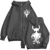 Limited Hollow Knight Game Graphic Zipper Hoodies Gothic Vintage Zip Up Hooded Sweatshirts Men Women Fashion Pullovers Casual