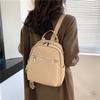 Schoolbag Retro Zipper Bag Women's New Casual Fashion Printed Crossbody Handbag Premium Texture Large Capacity Backpack