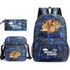 School Season Theumbrellaacademy School Bag 3-Piece Pencil Case + Shoulder Bag + Backpack