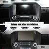 Car Navigation Decorative Panel Decoration Cover Stickers Fit For Ford Mustang 2015 Up ABS Interior Accessories
