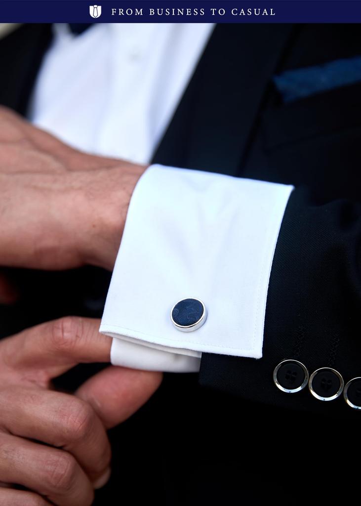 [HISDERN] Wedding Silver Tie Men's Tie Pocket Square Tie Pin Cufflinks 4-Piece Set Stripe Pattern For Weddings, Job Hunting, Entrance Ceremonies,