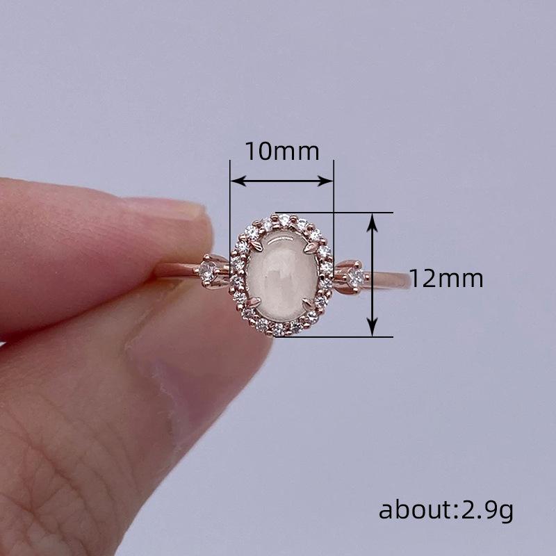 Simple Egg Surface Ring, French Retro Court Style Ring, Temperament Queen Rich And Versatile Ring