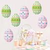 2026 Latest Models Easter Decor Coloful Egg Paper Lanterns Cartoon Rabbit Chick DIY Hanging Pendant Happy Easter Day Party Decor