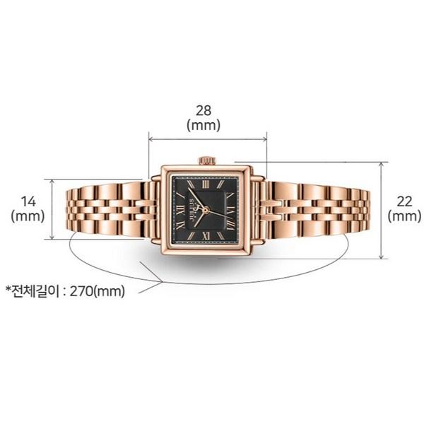 [Julius] Damen Edle Metalluhr + Metallarmband Werkzeugset JA-1354, Koreanische beliebte Uhren