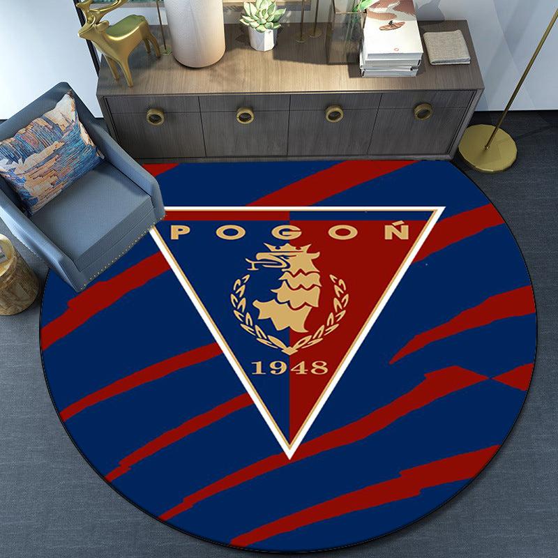 Pogoń Football Crest Round Rug for Livingroom,Bedroom, Palyroom, Chair Rug, Area Rug, Circle Carpet, Fan Christmas Gift
