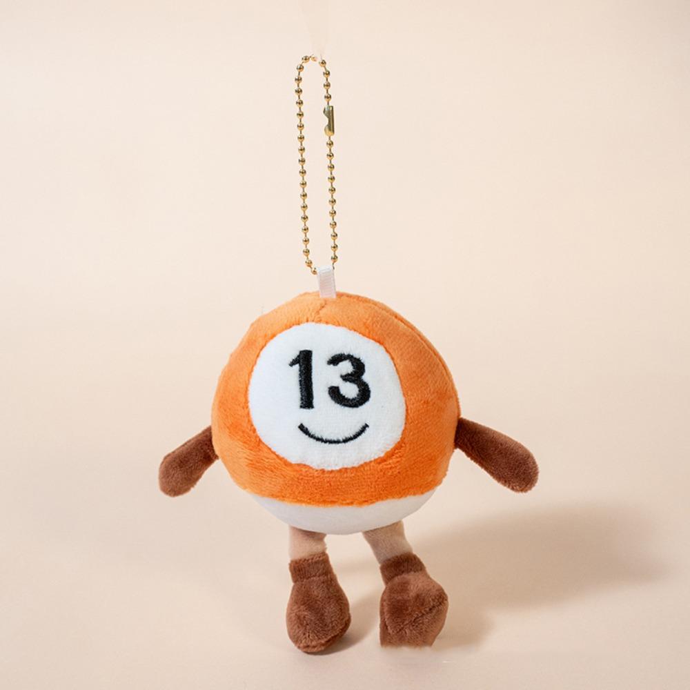 

10cm Billiards Plush Toy 6 Colors Plush Toy New Key Ring Birthday Presents коричневый