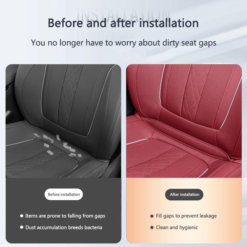 Bil Lädersäte Mellanrumsfyllare Auto Mellanrum Dammavvisande Skydd För Porsche 911 Cayenne Cayman Panamera Macan Taycan Boxster Carrera-GT