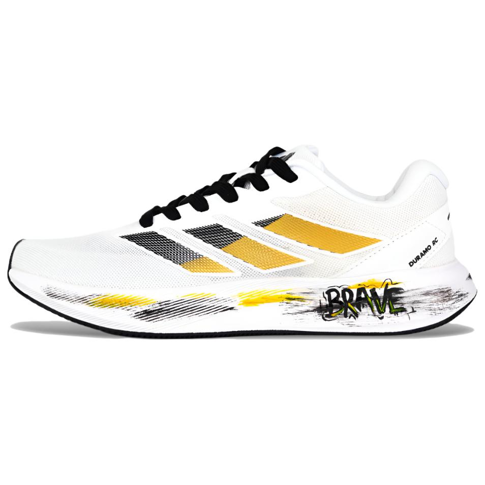 

Adidas Duramo RC Mesh Abrasion Resistant Low top Casual City Commuting Running Shoes Unisex Black Gold ID2702(Team1095-) 44⅔